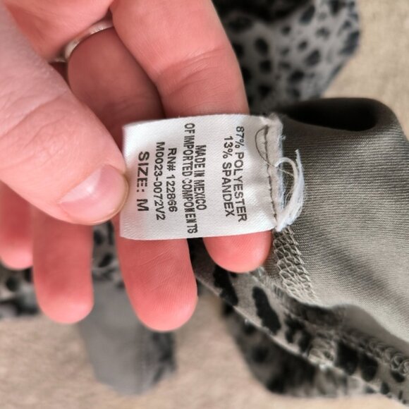 Flexure Bodywear Animal Leopard Abstract Yoga Running Athletic Tank Top M - Picture 5 of 8